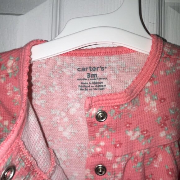 Adorable Floral Carters One Piece 3 Months NWOT - Picture 2 of 4